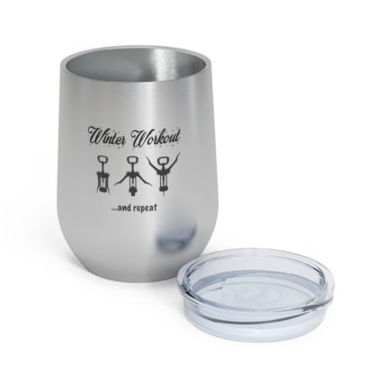"Winter Workout" Insulated Wine Tumbler, 12oz - Image 3