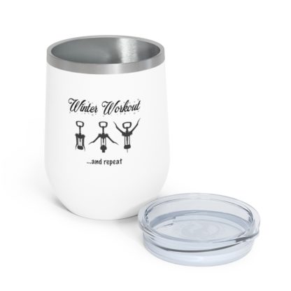 "Winter Workout" Insulated Wine Tumbler, 12oz - Image 9