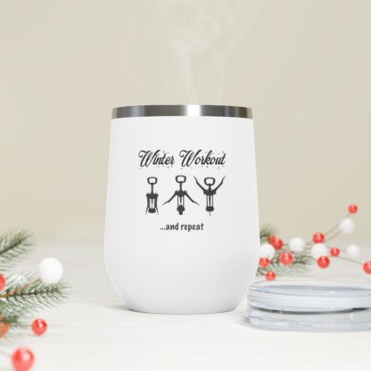 "Winter Workout" Insulated Wine Tumbler, 12oz - Image 11