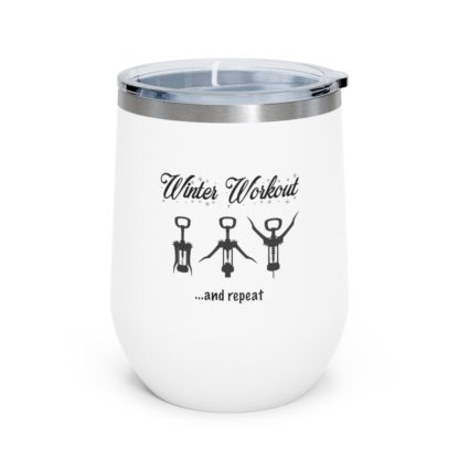 "Winter Workout" Insulated Wine Tumbler, 12oz - Image 7