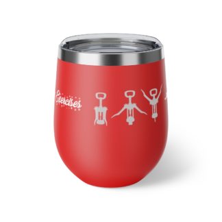 "Holiday Exercises" Copper Vacuum Insulated Wine Tumbler, 12oz