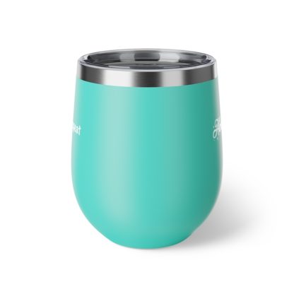 "Holiday Exercises" Copper Vacuum Insulated Wine Tumbler, 12oz - Image 16