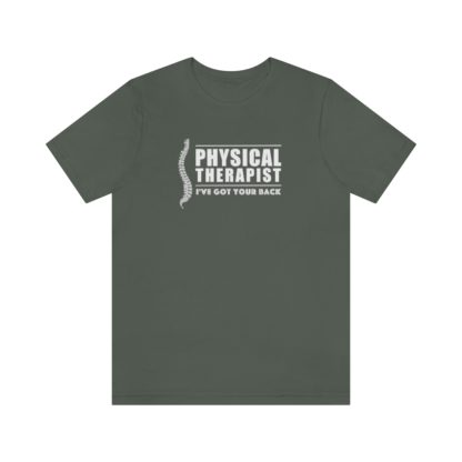 “Physical Therapist – I’ve Got Your Back” – Unisex Premium Fitted T-Shirt - Image 7