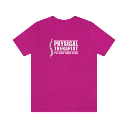 “Physical Therapist – I’ve Got Your Back” – Unisex Premium Fitted T-Shirt - Image 28
