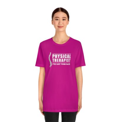 “Physical Therapist – I’ve Got Your Back” – Unisex Premium Fitted T-Shirt - Image 29