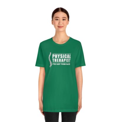“Physical Therapist – I’ve Got Your Back” – Unisex Premium Fitted T-Shirt - Image 17
