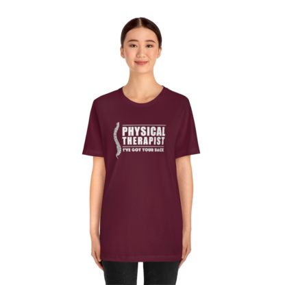 “Physical Therapist – I’ve Got Your Back” – Unisex Premium Fitted T-Shirt - Image 32