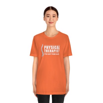 “Physical Therapist – I’ve Got Your Back” – Unisex Premium Fitted T-Shirt - Image 5